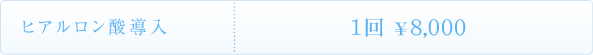 ヒアルロン酸導入